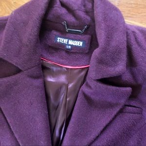 Steve Madden Winter Jacket Plum Large